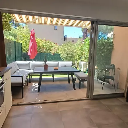 L'Ecrin Du Sud 4P Elegant, Clim , Piscine, 50M Village Naturiste 아파트